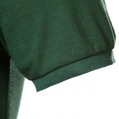 Mens Fashion Golf Shirt Turndown Collar Letter Printed Short Sleeve Casual Top