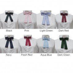 Cute College Style Solid Color Simple Bow Tie Collar Flower Multicolor
