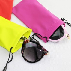 1Pcs Microfiber Phone Sunglasses Eyeglasses Pouch Bag Soft Cleaning Case New