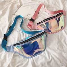 Clear Laser Belt Bum Bag Waterproof Transparent Punk Holographic Fanny Pack Waist Pack Bag