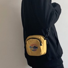 Women Mini Canvas Crossbody Bags Female Casual Cell Phone Bags Ladies Flap Shoulder Bag