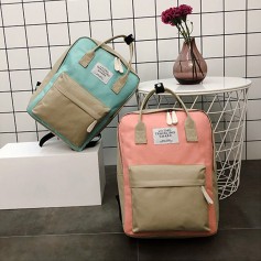 Women Cute Canvas Backpacks Big Waterproof Laptop Bags for Teenagers Girls