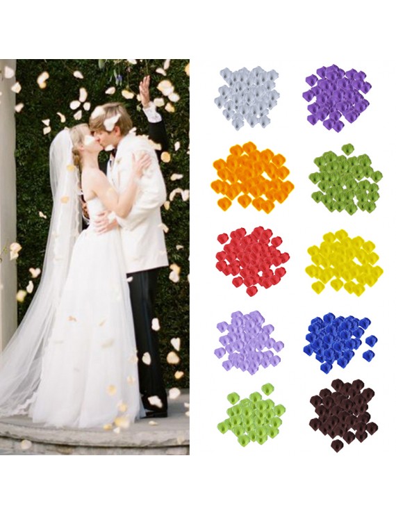 Beautiful Multi Colors Silk Flower Rose Artificial Petals for Wedding Decorations