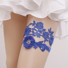 Women Wedding Lace Garters with Sequined  Female Bride Embroidery Floral Leg Garter Ladies Sexy Thigh Ring