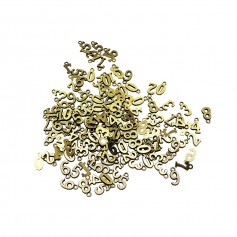 Wholesale 100g Bulk Lots Tibetan Silver Copper Mix Charm Pendants Jewelry DIY Zero to Nine Numbers Elements