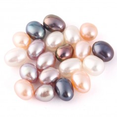 1 Pc Oval Shape Freshwater Pearl Beads Pendant Charms For Locket Cage Necklace Jewelry Making 6mm-7mm