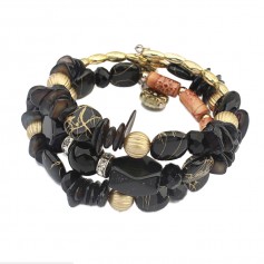 NEW Rhinestone Clear Gem Crystal Bracelets Bangles Multilayer Chain Gold Filled Resin Bracelet Party Bracelet For Women