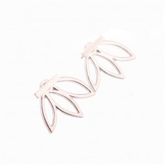 New Fashion Women's Vintage Boho Gold Silver Lotus Ear Stud Earrings Jewelry