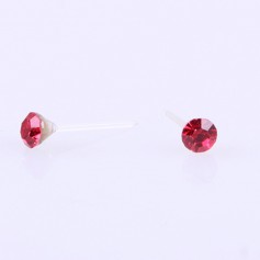 20 Pairs Pretty Crystal Rhinestone Round Earrings Ear Studs Allergy Free Pin