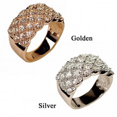 Full Diamond Ring Fashion Zircon Stone Women Ring Fashion Women Jewelry Party Jewelry