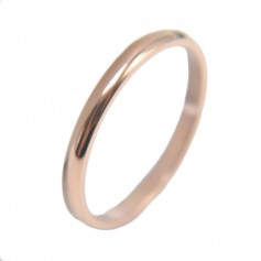 Luxsury Silver Rose Gold Plated Titanium Steel Wedding Engagement Band Ring Women's Men's Jewelry Gift