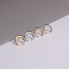 New Vintage Silver/Gold Plated Ear Stud Moon Geometry Punk Earring Women Charming Jewelry