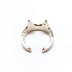 1PC Lovely Cat Open Finger Ring Sterling 925 Silver Plated Chic Women Rings Sweet Jewelry Gifts for Lovers