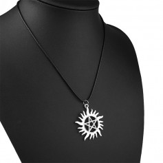 Hot Supernatural Dean Anti-Possession Symbol Pentagram Silver Pendant Necklace