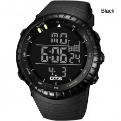 Men Sport Stainless Steel LED Digital Date Quartz Analog Military Wrist Watch