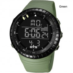 Men Sport Stainless Steel LED Digital Date Quartz Analog Military Wrist Watch