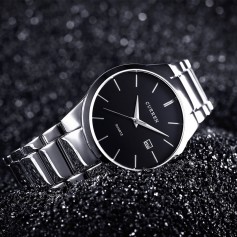 Curren Luxury Fashion Men Date Stainless Steel Sport Military Analog Quartz Wrist Watch