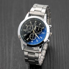 Men Fashion Casual Quartz Steel Strip Watch Automatic Mechanical Business Wristwatches
