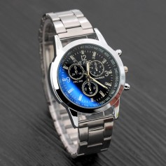 Men Fashion Casual Quartz Steel Strip Watch Automatic Mechanical Business Wristwatches