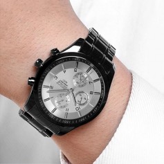 BOSCK Men's Luxury Quartz Watch Mechanical Waterproof Luminous Business Stainless Steel Wristwatches