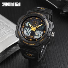 Fashion Mens LED Digital Waterproof Watch Date Military Quartz Outdoor Sport Stainless Steel Wristwatches
