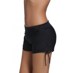 Black Ruched Side Swimsuit Bottom