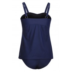 Navy Blue 2pcs Swing Tankini Swimsuit