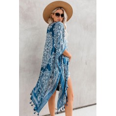 Blue Anja Tassel Kimono