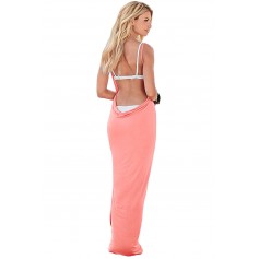 Pink Greek Goddess Spaghetti Strap Sarong Beachwear