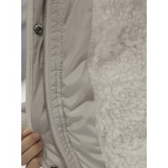 Lamb Cashmere Thick Solid Color Long Sleeve Medium Long Coat